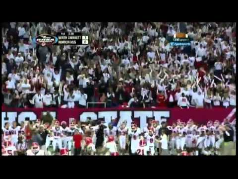 North Gwinnett DE Dante Sawyer Makes a Diving Interception