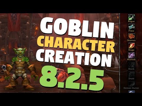 Patch 8.2.5 New Goblin HD Model Character Creation | PTR Build 31337 | World of Warcraft BFA