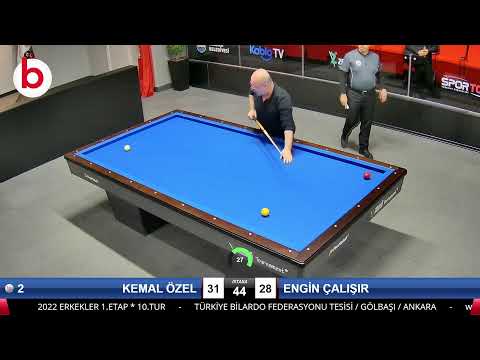 KEMAL ÖZEL & ENGİN ÇALIŞIR Bilardo Maçı - 2022 ERKEKLER 1.ETAP-10.TUR