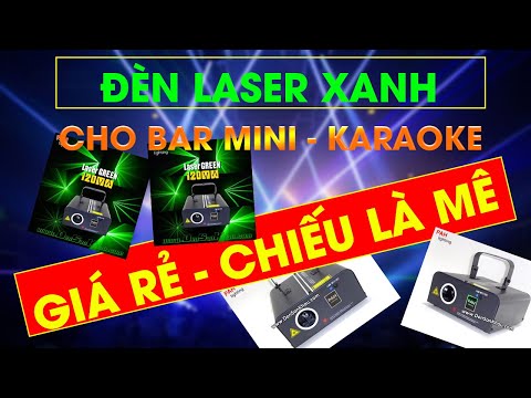 Đèn laser xanh 120mw quét tia ấn tượng