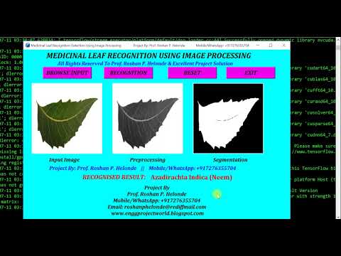 Medicinal Leaf Recognition Using Cnn Image Processing Python Project With Source Code
