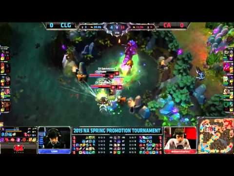 CLG vs Curse Academy Game 1 S5 NA LCS Spring Promotion Bo5 Highlights Counter Logic Gaming vs CA