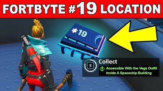 Fortnite Fortbyte #19 Location - Accessible with the Vega outfit inside a Spaceship building