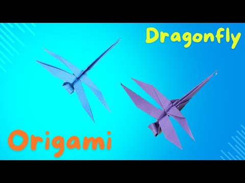 Easy Origami Dragonfly - Paper Dragonfly Tutorial