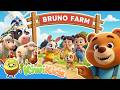 Old McDonald Had A Farm With Bruno Friends Animal Sounds Nursery Rhyme E I E I O Song
