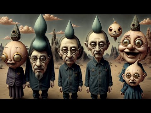 Trippy AI-Generated Journey Through a Surreal landscape (4K)