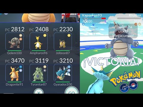 COMBATE DE GIMNASIO SIN CURAR Y SIN ELEGIR EQUIPO! [Pokémon GO-davidpetit]