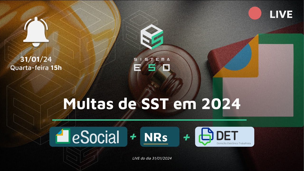 Multas de SST do eSocial e NRs em 2024