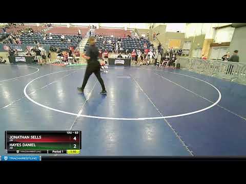 63 Lbs Semifinal - Jonathan Sells, OR Vs Hayes Daniel, AR E0aa