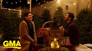 Stars in Lifetime’s first LGBTQ+ holiday movie talk representation l GMA Digital video