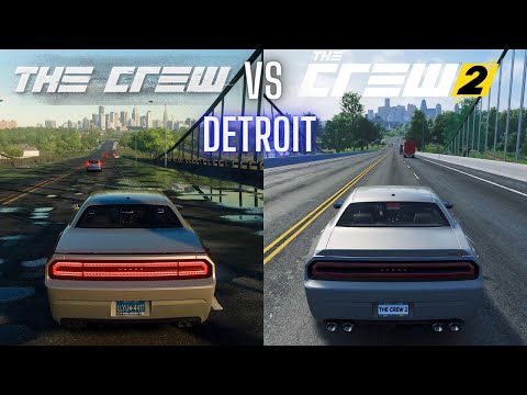 The Crew vs The Crew 2 | ⭐DETROIT Direct Comparison⭐ | Attention to Details & Graphics  [PC-4K]