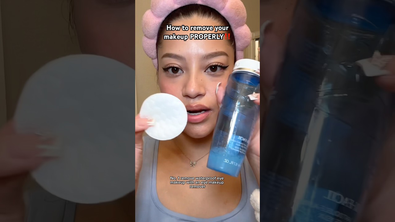 3 steps to remove your makeup properly‼️