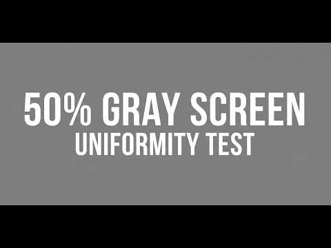 50% Gray Screen Test (1 Hour) – Dirty Screen Effect, Banding & Uniformity | 4K
