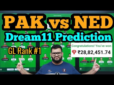 PAK vs NED Dream11 Prediction|PAK vs NED Dream11|PAK vs NED Dream11 Team|