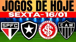 📺 IMPERDÍVEL!!! CONFIRA AQUI ONDE ASSISTIR OS JOGOS DE HOJE SEXTA-FEIRA 16/01/2026 I JOGOS DE HOJE