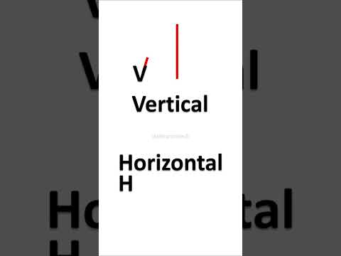How to Remember Vertical and Horizontal Lines #shorts