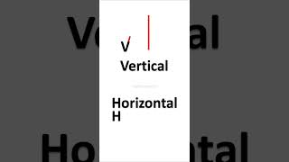 How to Remember Vertical and Horizontal Lines #shorts