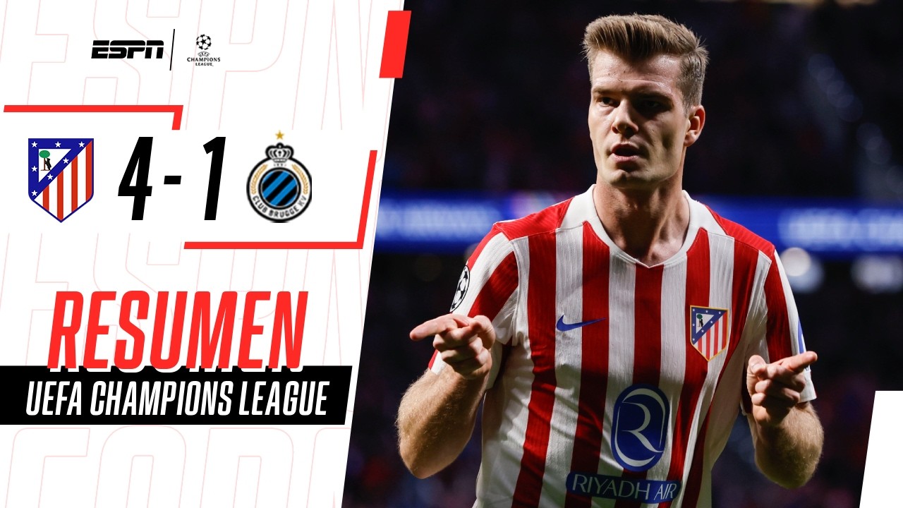 HAT TRICK DE SORLOTH, PALIZA DEL ALETI Y PASO A LOS OCTAVOS DE FINAL | Atlético 4-1 Brujas | RESUMEN