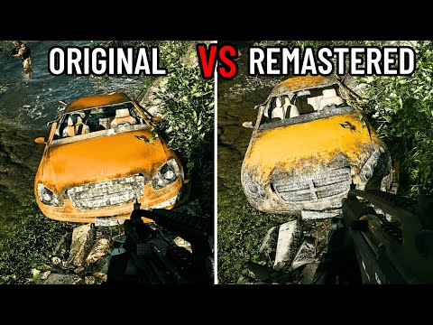 Crysis 2 vs Crysis 2 Remastered Graphics & Physics Comparison [PC, 4K]