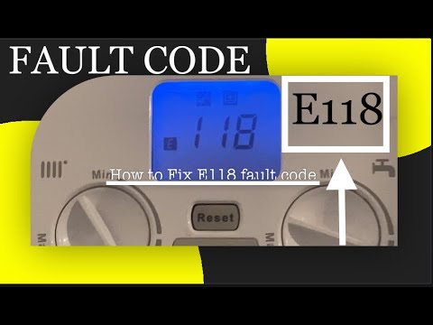 How to Repair or fix Error code E118 flashing fault on your Baxi Assure Boiler - low water pressure