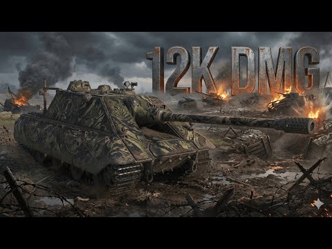 12000 Damage : Jg.Pz.E90 WoT 2.0 : German Brute Fears No One