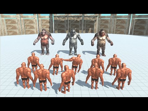 10X HILL GIANT VS 3X BOSSES - Animal Revolt Battle Simulator