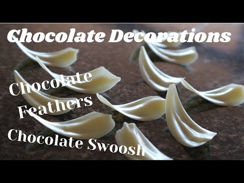 Chocolate Decoration Part 2: Petals / Feathers and Swoosh