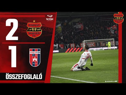 Budapest Honvéd FC - Videoton FC Fehérvár 2-1(1-1), Merkantil Bank Liga 16. forduló - összefoglaló
