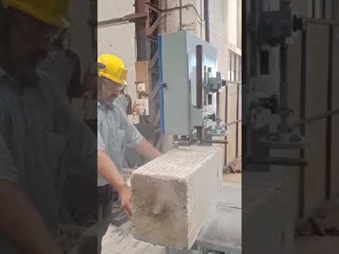 Band saw machine for concrete Blocks