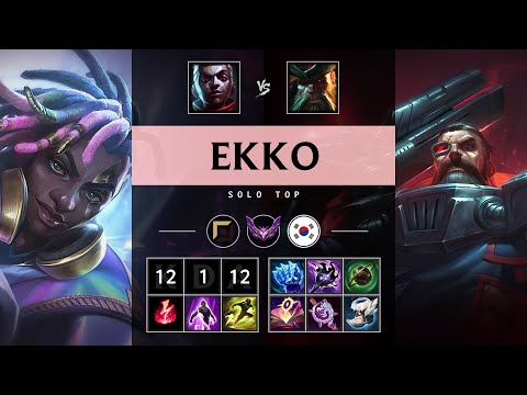 Ekko Top vs Gangplank - KR Master Patch 25.10