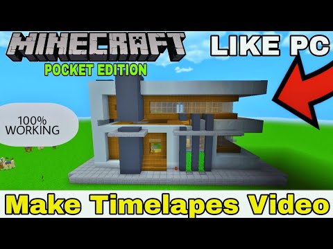 SHADOW GAMER MOG - How To Record Timelapse In Minecraft Pe || Record Minecraft Cinematic Video |1.19|