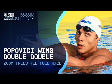 David Popovici Swims Fifth Fastest 200m Free of ALL TIME | Belgrade 2024