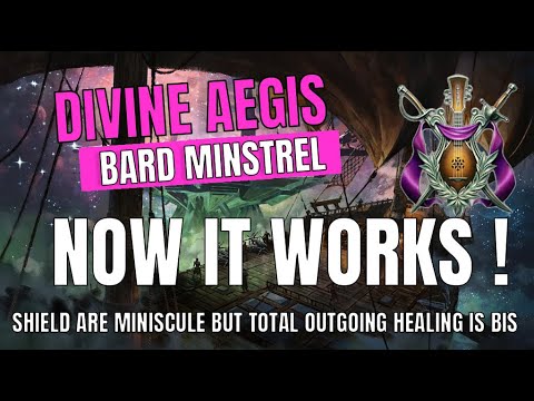 UPDATE (preview tests) : divine aegis now works better with songs -  Neverwinter Bard heal mo28
