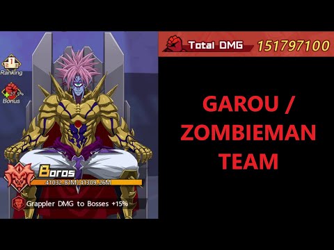 151M DMG! Garou/ZM team on Club Challenge Boros | One Punch Man: The Strongest