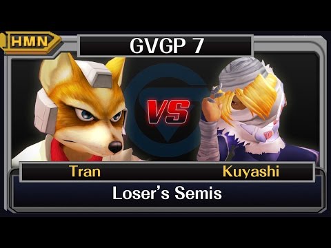 GVGP 7 Melee Losers Semis - Tran (Fox) vs. Kuyashi (Sheik)