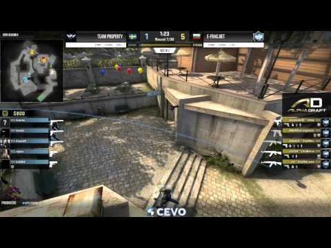 Team Property vs E-Frag.net Game 1 (CEVO-P CS:GO Season 8) - Helium & Metuz