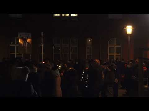 28.02.2022, 18:10 Uhr, Bergen auf Rügen, Spaziergang gegen Corona- Maßnahmen