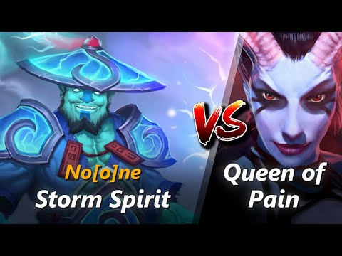 How to Storm Spirit mid vs Queen of Pain (feat. No[o]ne) | First 10 minutes