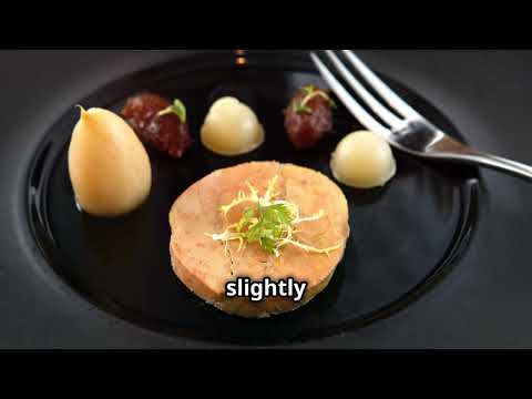 Pan Seared Foie Gras Recipe with White Truffle Honey Glaze and Candied Violets / Delicate Decadence