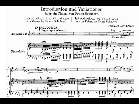 Ferdinand David - Introduction et variations sur un thème de Franz Schubert, Op.8
