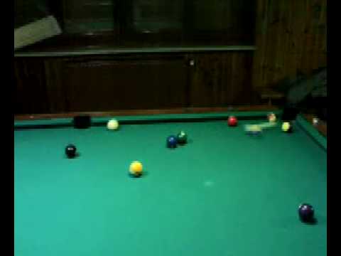 Pool Billiard specialità palla 8 (Buca d'angolo, tiro sulla 10 per mandare in buca la 14)