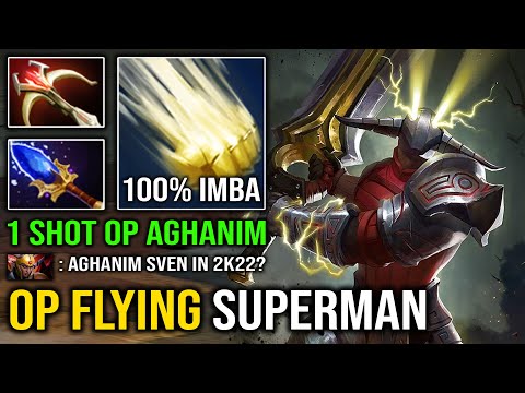 AGHANIM SVEN IS STILL OP 1 Shot Flying SuperMan | WTF Cleave Deleted Everything in 2 Hits Dota 2
