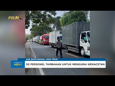 POLRESTA BANYUWANGI ANTISIPASI KEMACETAN LALU LINTAS