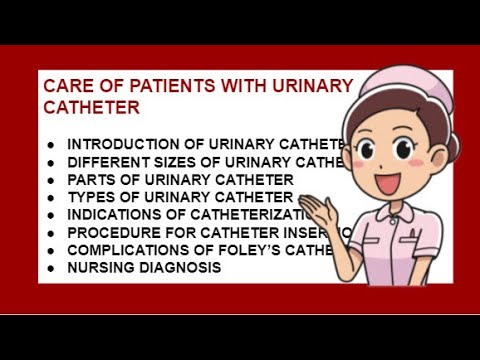 CARE OF PATIENTS WITH URINARY CATHETERIZATION-PART 1!!