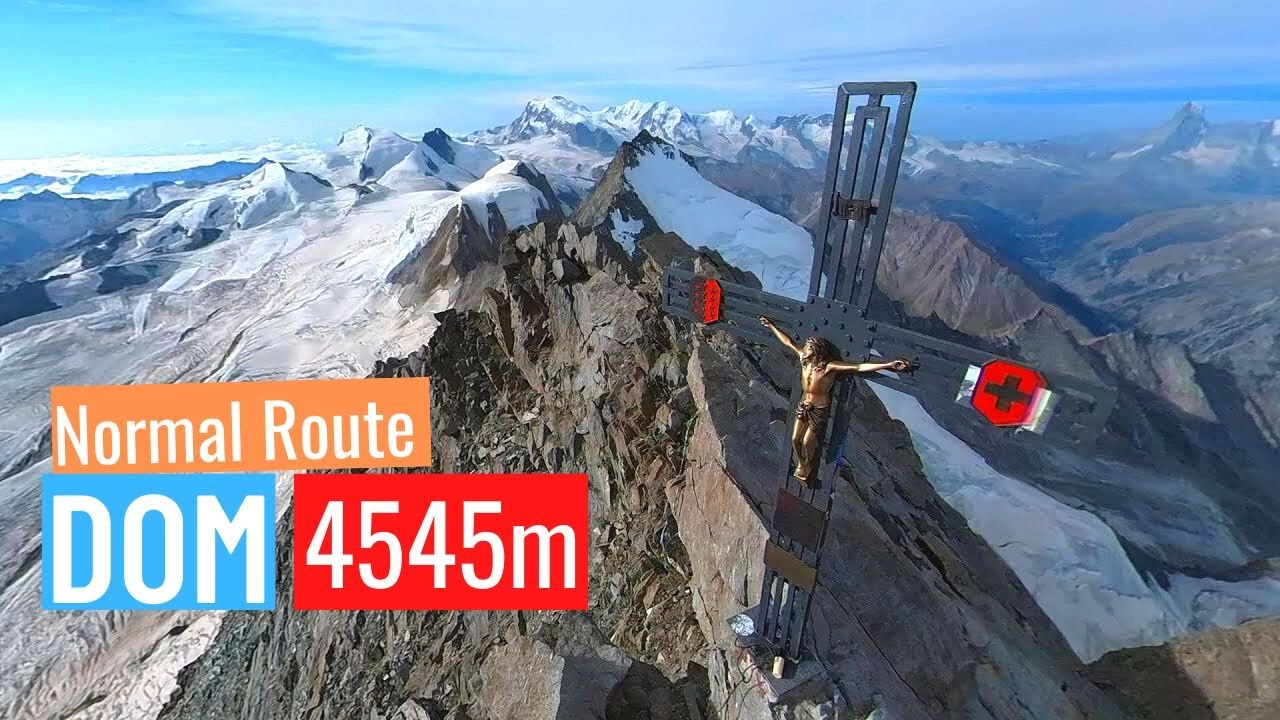 Take a virtual trek to the breathtaking heights of Dom Mountain.