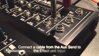 Mackie Mix8 - Aux send and return effects