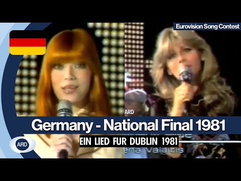 EUROVISION SONG CONTEST GERMAN NATIONAL FINAL 1981 GERMANY - EIN LIED FUR DUBLIN 1981 (ARD)