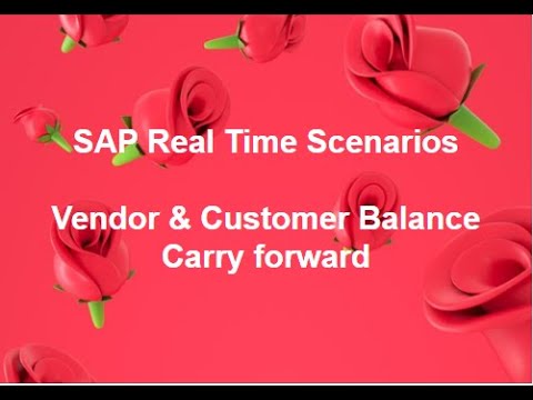 Vendor & Customer Balance  Carry forward