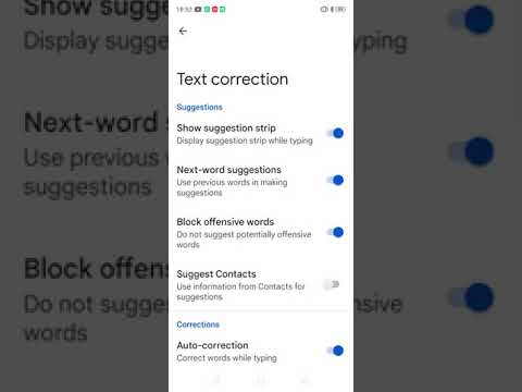 Autocorrect feature in Oppo smartphone keyboard