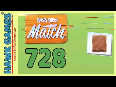 Angry Birds Match ⭐ Level 728 - Walkthrough, No Boosters